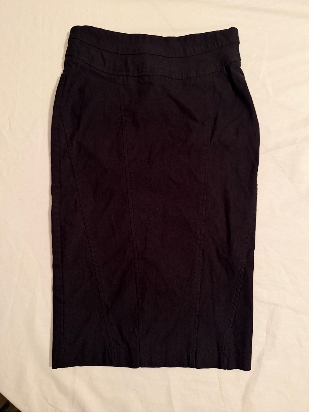 Sleek Black Pencil Skirt - Modern Office Essential